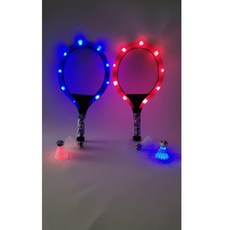 XY羽毛球訓練器網球拍套裝兒童玩具，玩耍羽毛球幼兒園禮物，廠家直銷, 夜光紅色, 1個