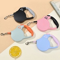 강아지 자동 리드줄 산책줄 외출 애견용품 목줄 반려동물용품 _ tri009, 3M_그레이오렌지