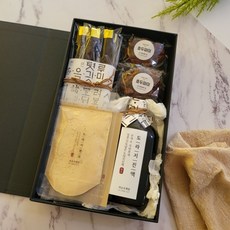 미소수제청 프리미엄 /보자기 포장/ 도라지정과 진액 호두파이 세트 답례품 수제청 과일청 부모님 선물 [원산지:상품정보제공고시 참조], 1세트, 625g, 도라지정과+호두파이세트