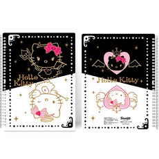 【台灣製】A4不反光資料夾 活頁樂譜夾 文件夾 琴譜 樂譜, 1個, Hello Kitty(黑白), 黑白