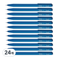 모나미 트리피스 삼각 볼펜 1.0mm, 블루, 24개