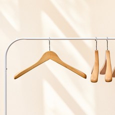 씨인크 옷가게 고급 원목 월넛 옷걸이 바지걸이, 남성 자켓용 원목, 10개