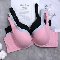 素色透氣網孔軟鋼圈內衣褲套組 8836