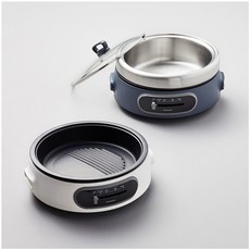 락앤락 멀티스텐쿠커 전골냄비 그릴팬 전기멀티쿠커, 화이트