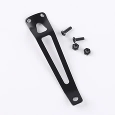 호송 손전등 허리 클립 C8 M2 S3 S2+ Led 토치 라이트용 스테인레스 스틸, 01 1 Piece black, 1개