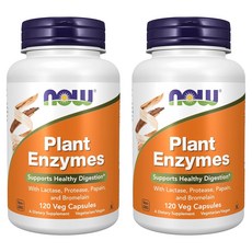 나우푸드 플랜트 엔자임 베지 캡슐 비건, 120개입 × 2개, 2개, 120정
