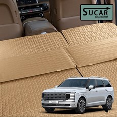 슈카마켓 디올뉴 팰리세이드 LX3 리노 평탄화매트 프리미엄 틈새연결 확장보드 고강도 PVC 트렁크매트 1P, LX3(6인승), 소형(1P), 그레이