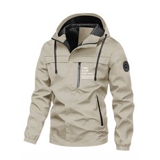 潮流時尚運動連帽外套, M 建議體重（45-55 公斤）, 卡其色