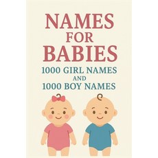 (英文圖書)Names for Babies: 1000 Girl Names and 1000 Boy Names 平裝版, Independently Published, 英文