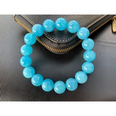 天然海藍寶 12mm x 17珠, 1個