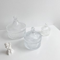 하우스팡 크리스탈 줄무늬 액세서리 케이스 다용도 보관함, 줄무늬M, 1개