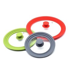 멀티커버 실리콘 후라이팬 뚜껑 냄비 프라이팬 덮개 20-24cm 79000EA 1EA, 그린