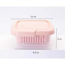 OK鏡 瀝水籃收納盒 方便收納晾乾 可高温消毒 外出旅行必備 多功能收納盒, 1個, 粉色, 粉色