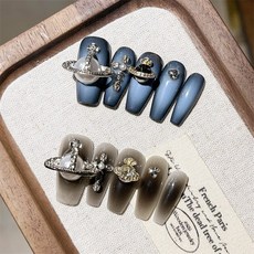 星環夢語 純手工美甲穿戴甲 指甲貼片, 1個, BNP217-M碼(實品拍攝)