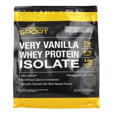 California Gold Nutrition 분리유청단백질 Whey 100 분리 유청 단백질 무맛 2.27kg 5lbs WPI 분리유청, 907g, 1개