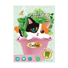 喜花貓 CatFeet 薄荷化毛潔牙餡餅 蔓越莓化毛潔牙餅 60g 嫩雞/鮭魚/鮪魚口味可選, 鮭魚, 1個, 薄荷 60g