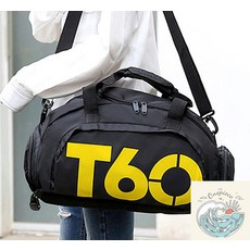 마켓보스샵 T60 스포츠 더플백 블랙옐로우 스포츠배낭