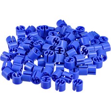 메카닉시 옷걸이 마커 블랭크 핏 3.5mm 막대 의류 색상 코딩 보라색 카운트 100