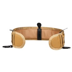 戶外多功能戰術腰封套裝尼龍蛇加厚腰帶，模組化全套腰封，耐磨耐用，戶外運動適用, 單腰封卡其, 1個