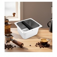 스텐내피 미니 사각 커피 넉박스 찌꺼기통, 1개