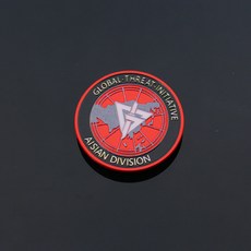 三角洲金屬徽章6CM可佩戴戰術系列臂章徽章紀念幣金屬玩具道具, 1個, 6CM金屬徽章A款:三角Z