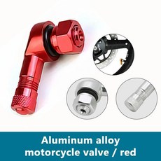 알루미늄 오토바이 타이어 밸브 휠 튜브리스 스템 에어 커버, 3. Red 1pc, 1개