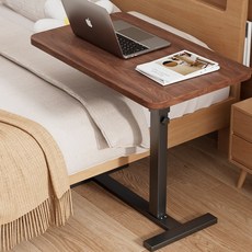 votgl 이동형 높이조절 사이드테이블, 01호두색