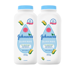 존슨즈 콘스타치 파우더 200g 2개 대용량 여름땀띠 루즈파우더