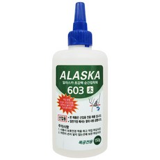 알라스카 초강력 순간접착제 603 목공용 150g, 혼합색상, 1개