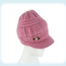 바라던리빙 중년여성 니트모자 융기모원단