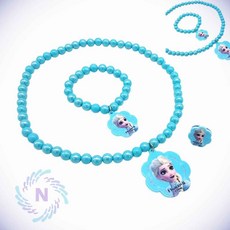 겨울왕국2 아크릴 꽃모양 3종세트 공주팔찌 귀여운악세사리