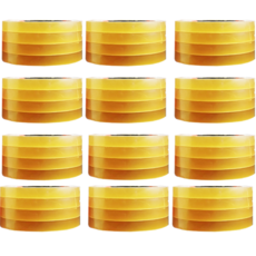 오공 중포장 문구 물레방아 리필용 사무용 OPP테이프 12mm x 20m, 투명, 48개