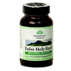 ORGANIC INDIA Tulsi-聖羅勒素食膠囊, 1個, 90 件