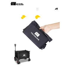 전동카트 피크닉 캠핑웨건 접이식 미니 캠핑수레, 16. 오프로드(양)블랙테이블체어2