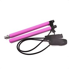 코히모 홈트 필라테스 스틱 스트레칭 탄력 밴드 요가 봉 4W337, 핑크, 1세트