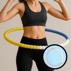 드리피 하루10분 뱃살관리 훌라후프 홈트, 1개, 스카이핑크, 750g