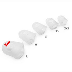 실리콘 골무 화이트 대형 손가락보호 미끄럼방지 사무용, 1개, 상세페이지 참조