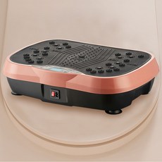 가정용 유산소 다이어트 덜덜이 실내운동 홈트 전신 전동 진동 운동기구 리모컨증정, 브라운