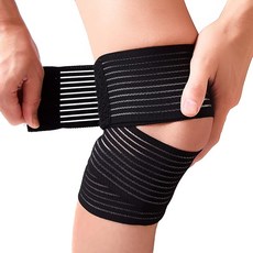 CROSTALKER 3 무릎 보호대 종아리 블랙/남녀공용 무릎 보호대 허벅지 무릎 손목 발목 에도 사용하실 수 있습니다 무릎 보호대 120cm, 1개