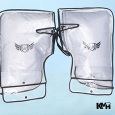 오토바이 핸드워머 방수커버 배달대행 비오는날, 오토바이 핸드워머 방수커버(투명)
