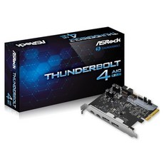 ASRock 華擎 Thunderbolt 4擴充顯卡 Intel 500系列主機板適用, 1盒, 4AICR2.0