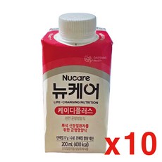 뉴케어 케이디플러스 투석 신장질환자용 영양식, 200ml, 10개