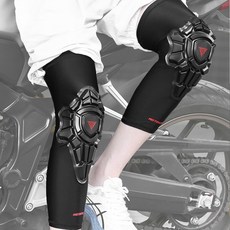 오토바이 여름 무릎 보호대 발토시 자외선차단 모토울프, 1세트, 블랙