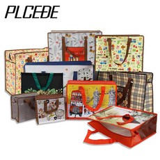 다용도 타포린백 휴대용 여행 보조가방 쇼핑백 장바구니, 타포린백 (소형), 블랙피그, 1개