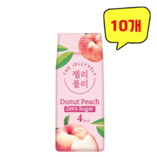 MDS 젤리블리 제로슈거 납작복숭아 젤리, 10개, 60g