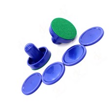 테이블 하키 푸셔 세트 표준 플라스틱 에어 하키 패들 및 퍽 부품, Royal blue push hand
