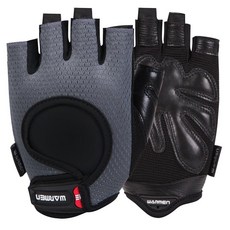 WARMEN 사이클링 장갑 - 자전거 라이딩 등산 아웃도어 레이싱 피트니스 운동 체육관 역도 실내 파워 트레이닝 남성 및 여성용 다크 그레이, Men/Small