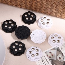 4Pcs 자체 접착 캐스터 휠 슈퍼 내하중 5 비드 360 가전제품 수납함용 회전 바퀴 (Load Capacity-Black), 01 4PCS