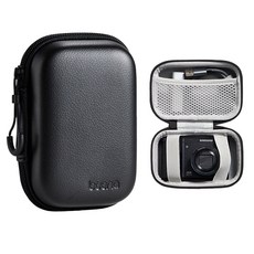 카메라 가방 미니 하드 파우치 케이스 똑딱이 컴팩트 GR3 GR4 호환, PU 매트블랙