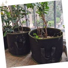 실내 베란다 텃밭 재배 부직포 원형 화분 통기성 배수 원예 용기 2p세트, 1개, 상세페이지 참조